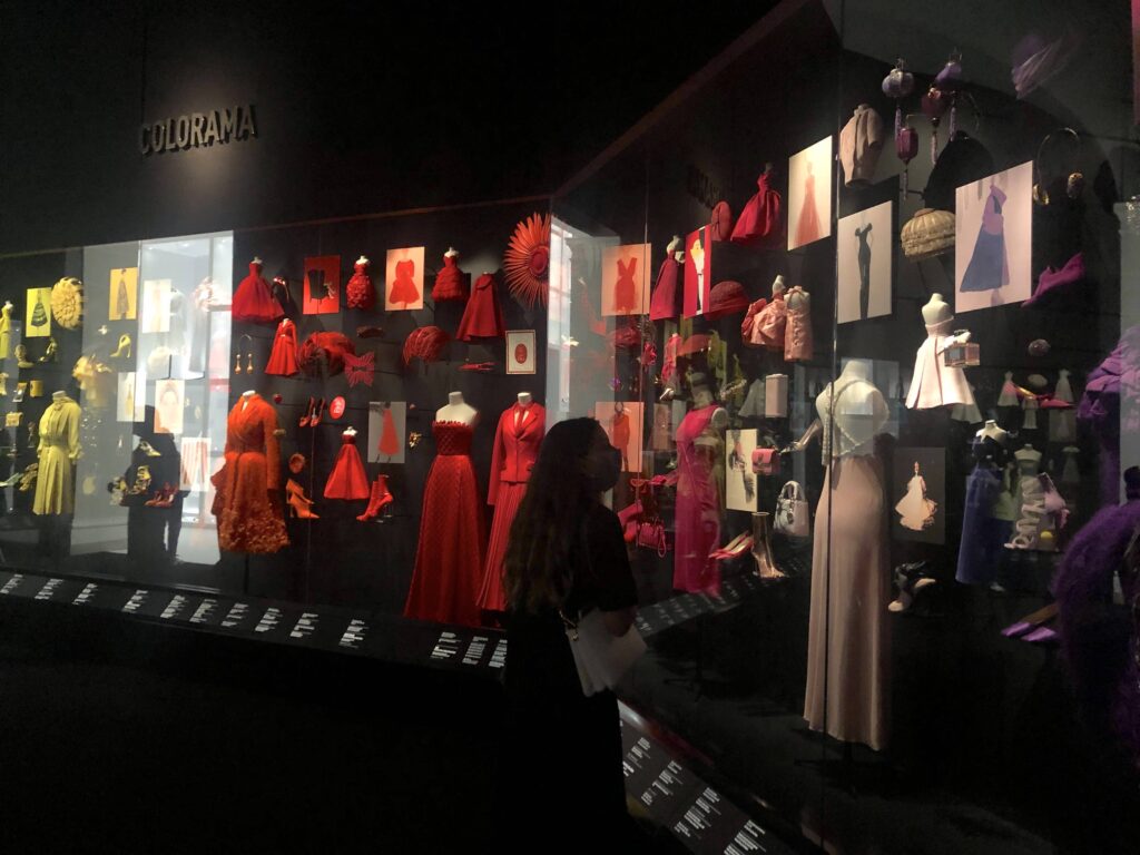 dior rainbow colorama collection in exhibit